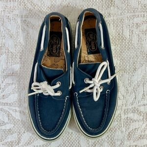 Sperry Navy and White Boat Shoes